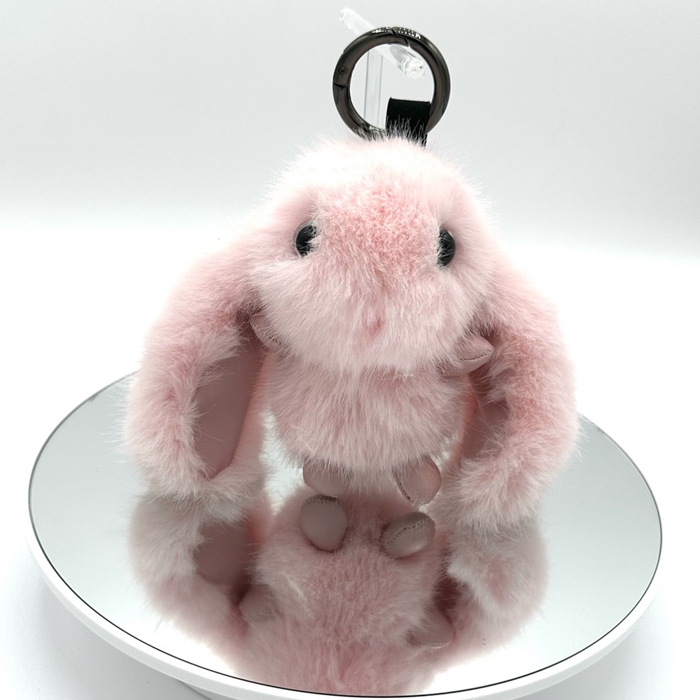 Fluffy Bunny Keychain/Bag Charm